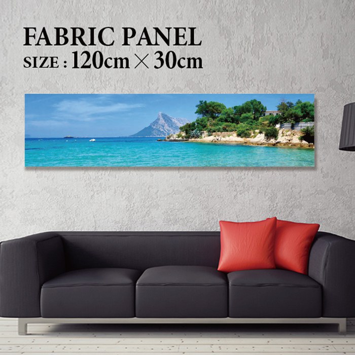 ファブリックパネル 120x30cm 飾るだけでお洒落に！ アートパネル ヤシ 部屋 イン...