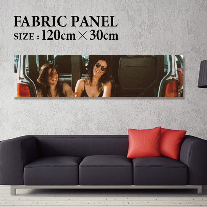 ※必ずご確認下さい。商品種類ファブリックパネル商品サイズLサイズ (120cm × 30cm)付属品・簡易説明書・パネル用金具プレート2枚（ネジ付き）・吊り糸商品説明木枠の上にデザインが印刷された生地を貼り付けたオシャレなファブリックパネル...