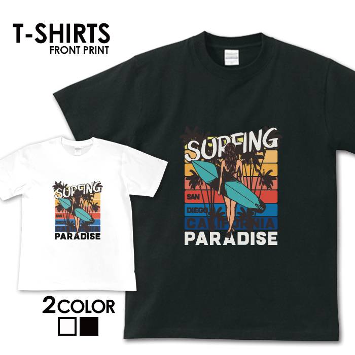tシャツ 半袖 メンズ レディース アメカジ サーフ surf カレッジ ロゴ カジュアル トップス プリントTシャツ ティーシャツ ロゴ tee シンプル カットソー トレンド おしゃれ プリント S M L XL ティーシャツ カリフォルニア 海 ハワイ ビーチ サマー アロハ 西海岸