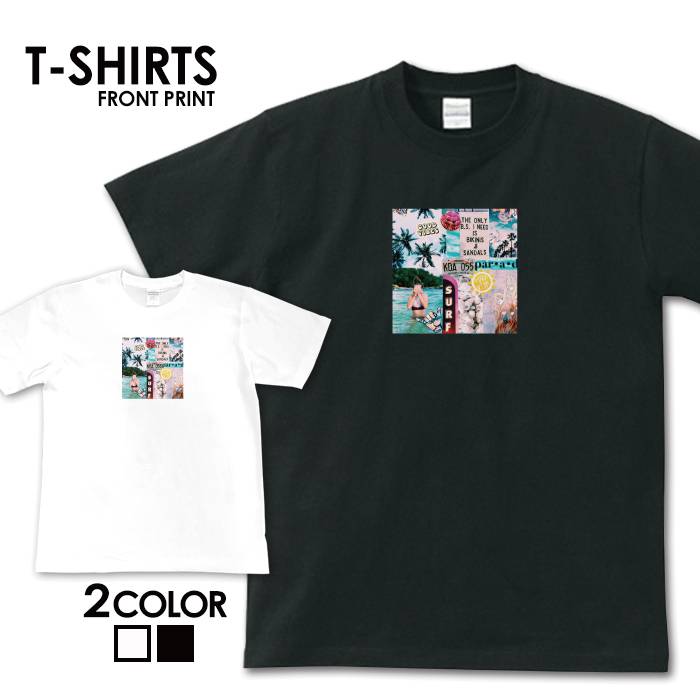 楽天Jiggy Boxtシャツ 半袖 メンズ レディース アメカジ サーフ surf カレッジ ロゴ カジュアル トップス プリントTシャツ ティーシャツ ロゴ tee シンプル カットソー トレンド おしゃれ プリント S M L XL ティーシャツ 写真 海 ハワイ ビーチ サマー アロハ バスケ