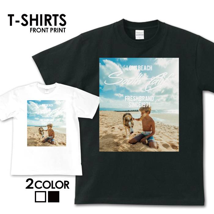 tシャツ 半袖 アメカジ サーフ サーフ系 surf カレッジ カジュアル ロゴ フォトT カジュアル トップス プリントTシャツ tee カットソー メンズ レディース ユニセックス S M L ティーシャツ ゆったり 綿100% ハワイ ハワイアン ビーチ サマー 西海岸 カリフォルニアのサムネイル