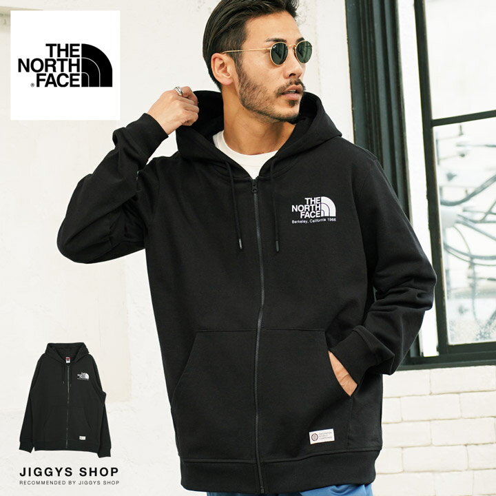 ザ・ノース・フェイス ジップアップパーカー メンズ 【送料無料】◆THE NORTH FACE(ノースフェイス) BERKELEY CALIFORNIA FZ HOODIE◆パーカー メンズ パーカ おしゃれ ブランド ジップパーカー ジップ トップス 綿 綿100% ロゴ ブラック 黒 アウター ライトアウター 春 春服 春物