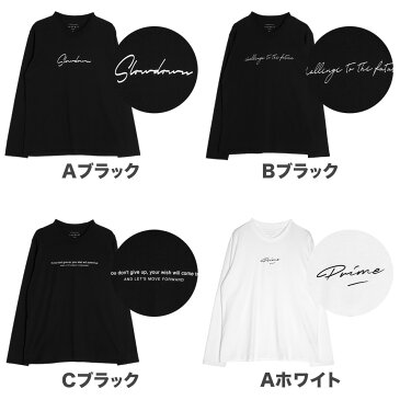 【2枚目半額クーポン】 ロンT メンズ 長袖Tシャツ◆USAコットンマルチプリントロンT◆Tシャツ 長袖 カットソー ロンティー ブランド おしゃれ クルーネック 服 秋服 秋 冬服 冬 春服 春 黒 白 ベージュ【送料無料】