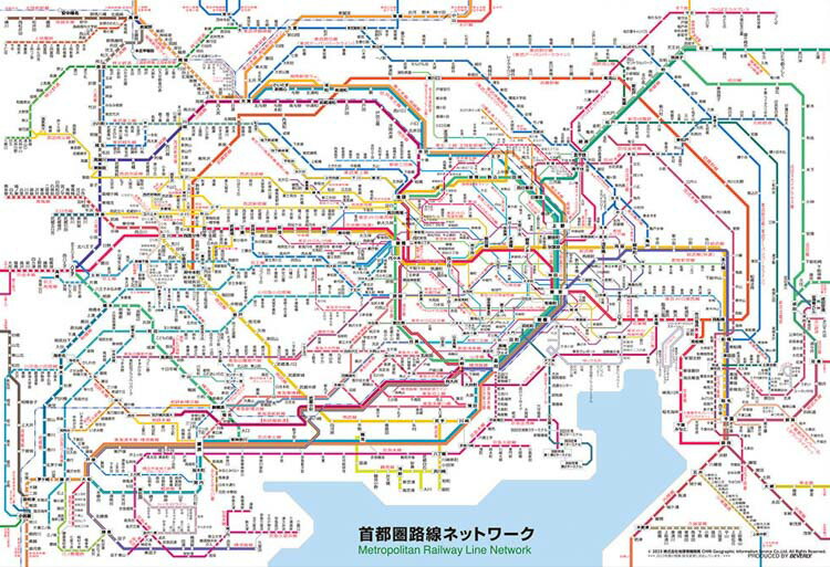ジグソーパズル 首都圏路線ネットワーク 300ピース 路線図 BEV-300-012 ビバリー パズル Puzzle ギフト 誕生日 プレゼントのサムネイル