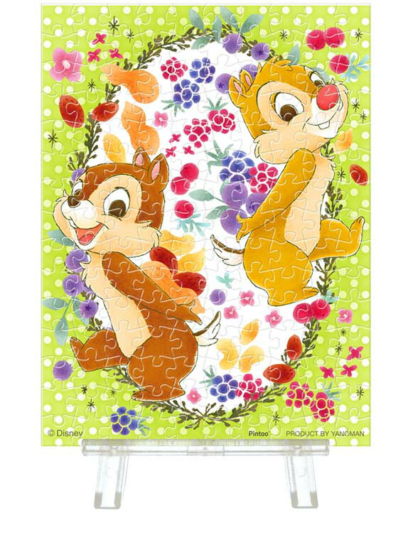 ジグソーパズル YAM-2308-34 ラブリー・リース（チップ＆デール）(チップ&デ－ル) 150ピース やのまん ..