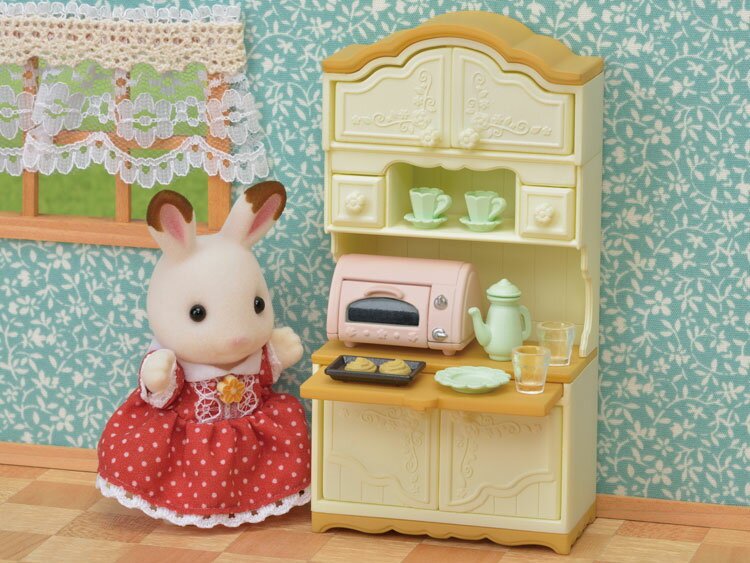 食器棚・トースターセット カ-419 シルバニアファミリー エポック社 ［CP-SF］ 誕生日 プレゼント 子供 女の子 3歳 4歳 5歳 6歳 ギフト お人形 シルバニア