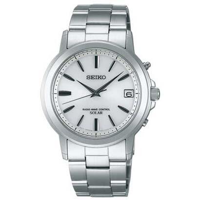 セイコーセレクション 電波ソーラー SBTM167 腕時計 メンズ シルバー SEIKO SELECTION