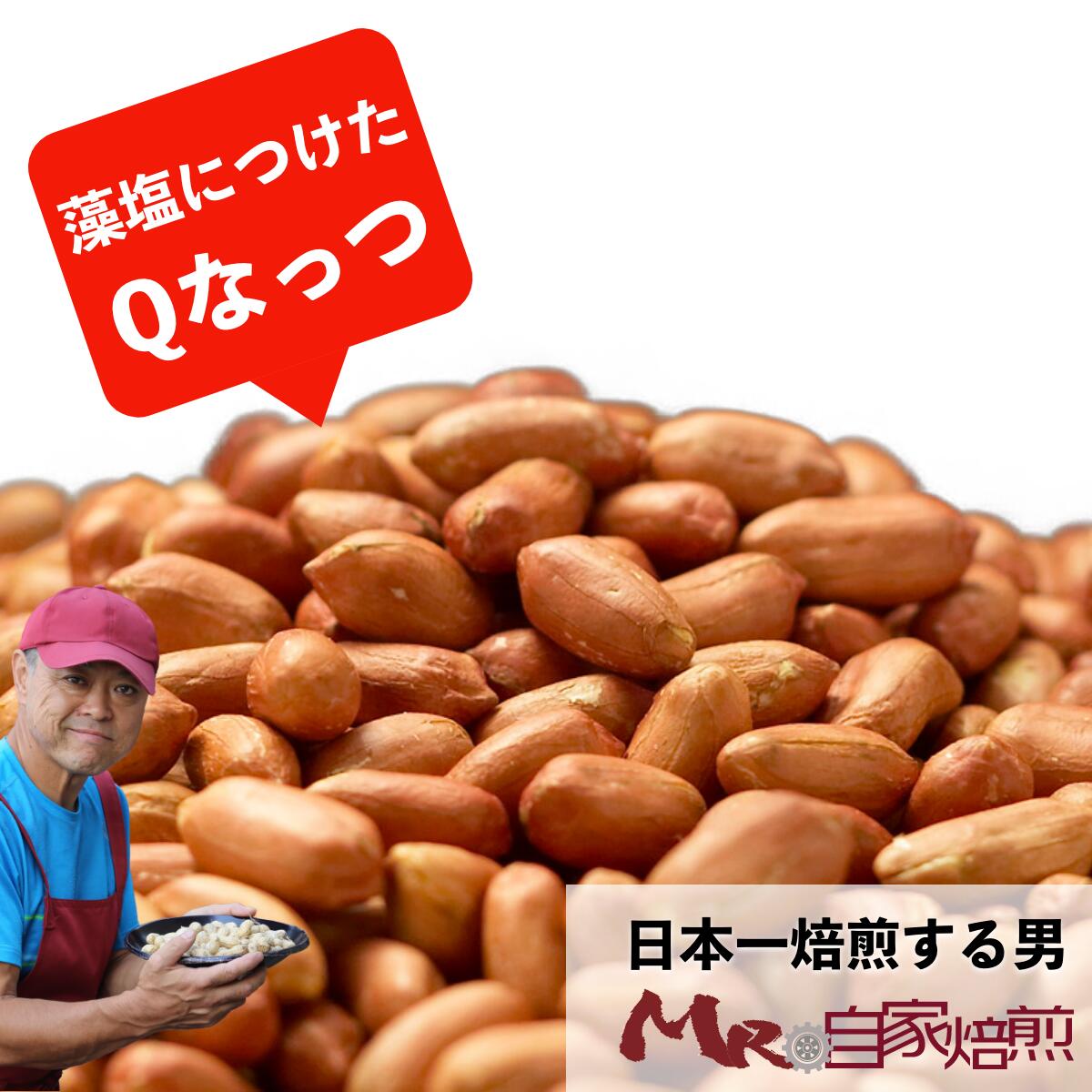 令和5年度産 Qなっつ 国産 むき実 剥き身 薄皮・味つき 千葉県八街産 千葉県産 100g ピーナッツ