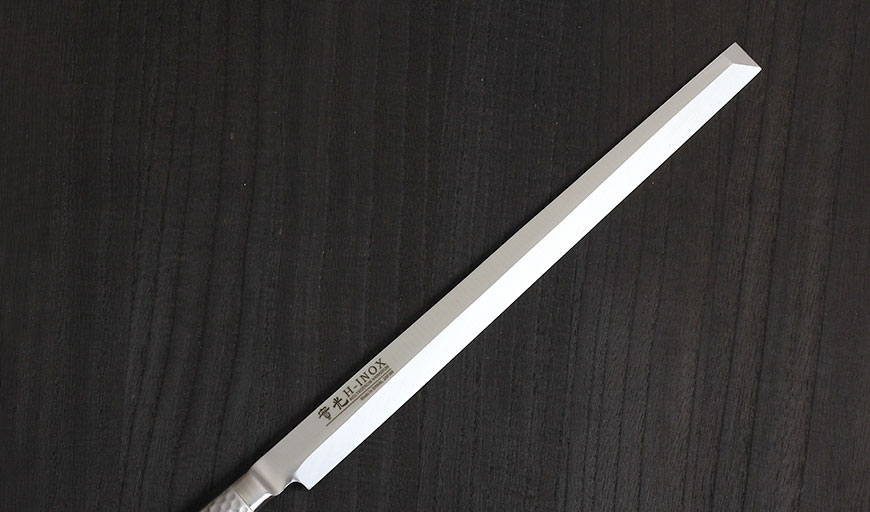 モナカ ツバ付 蛸引 300mm 實光包丁(堺包丁) 堺 名入れ 日本製 国産 名前入れ 鋼 安来鋼 jk_h