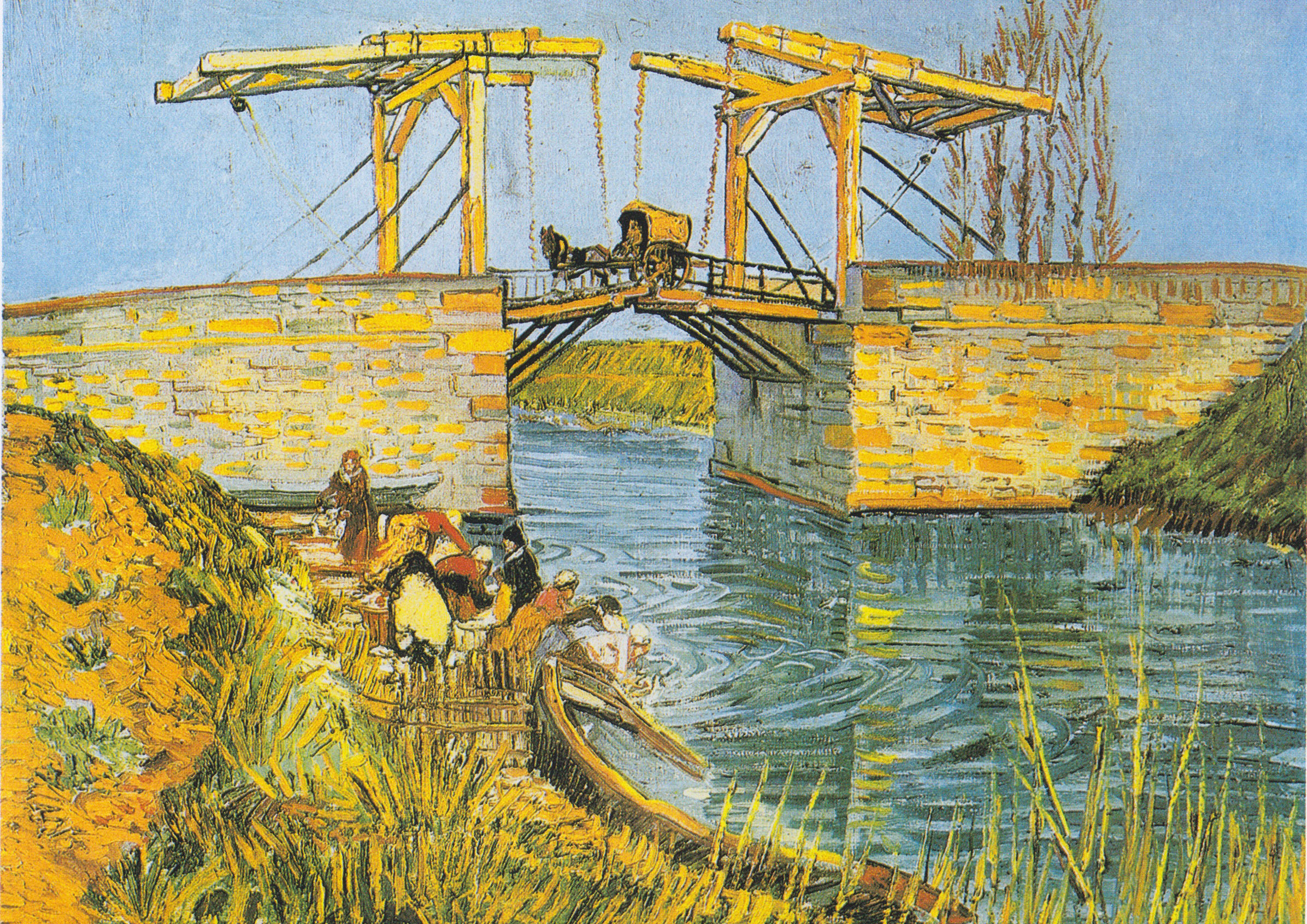 ゴッホ　アルルの跳ね橋　A3(297mm×420mm）アートポスター 日本製 絵画 インテリア 壁紙