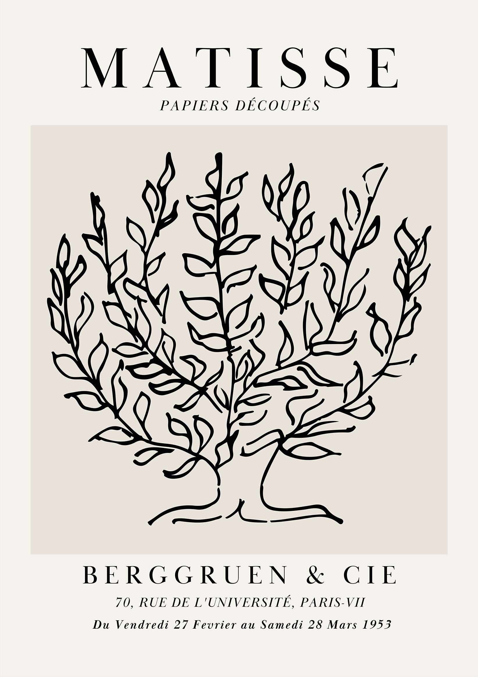 アンリ・マティス　A2(420mm×594mm）アートポスター 日本製 絵画 インテリア 壁紙