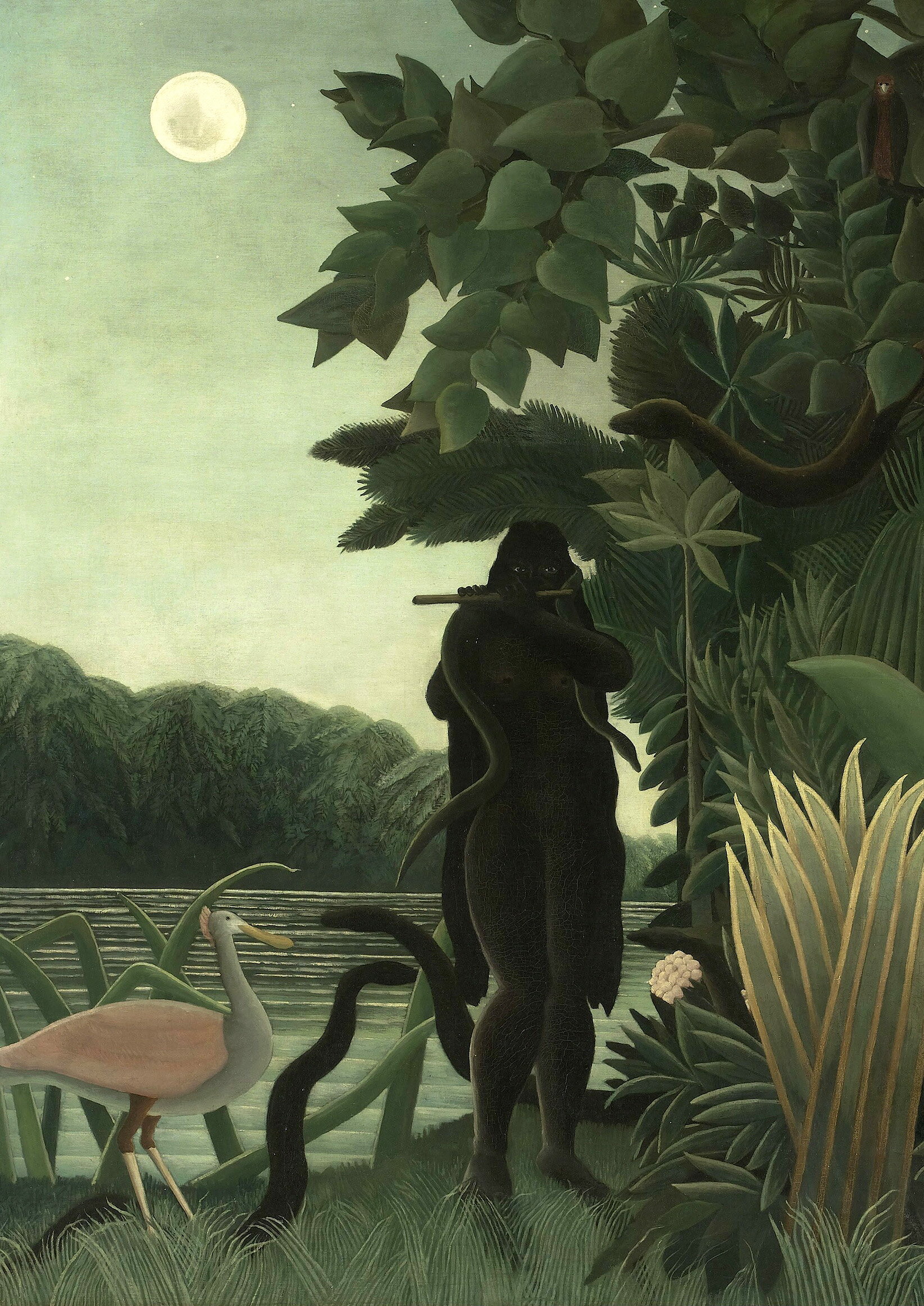 ルソー　蛇使いの女　A3(297mm×420mm）アートポスター 日本製 絵画 インテリア 壁紙