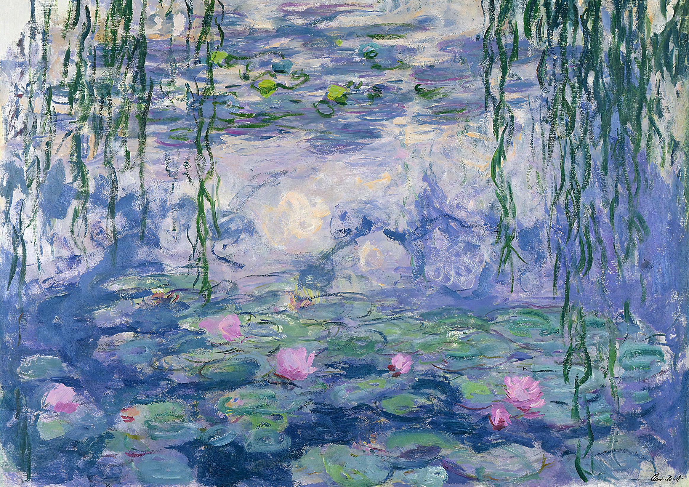 モネ　睡蓮　A1(594mm×841mm）アートポスター 日本製 絵画 インテリア 壁紙