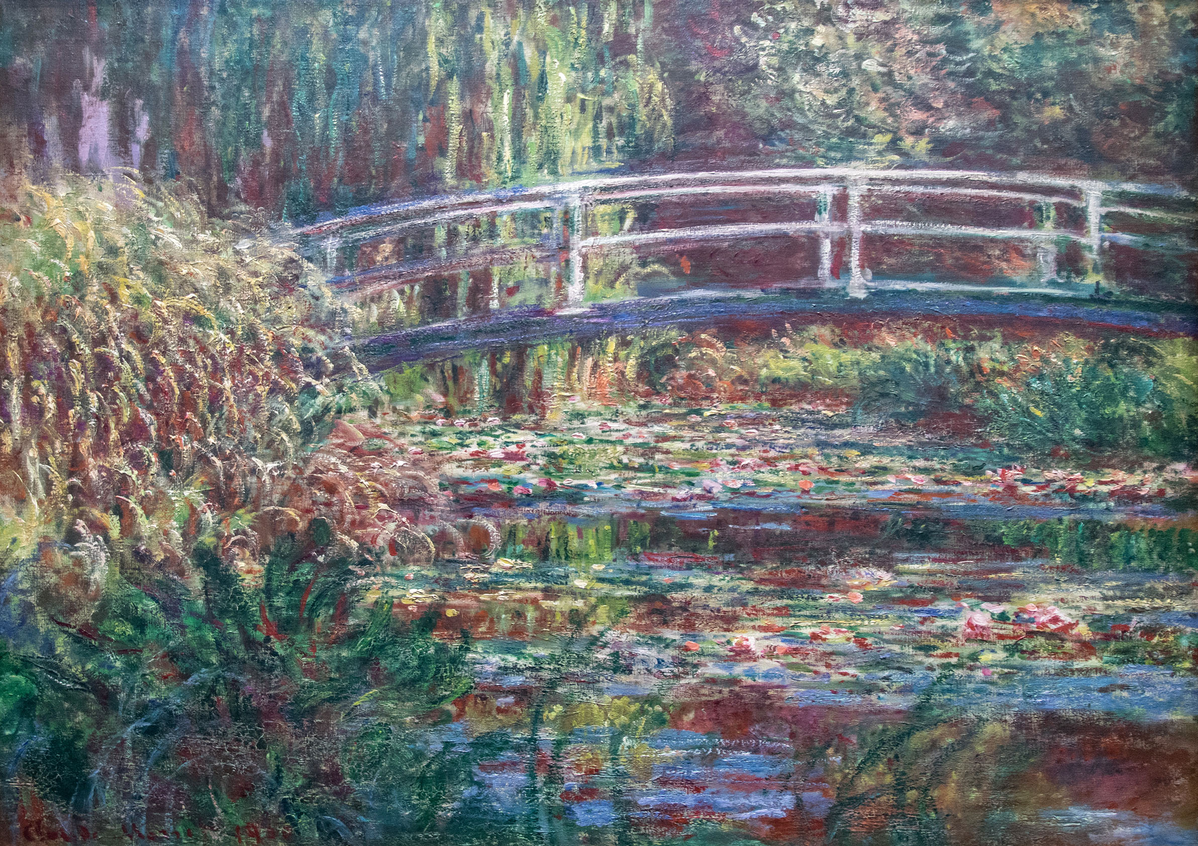 Posters （Art） - モネ　睡蓮と日本橋　A2(420mm×594mm）アートポスター 日本製 絵画 インテリア 壁紙