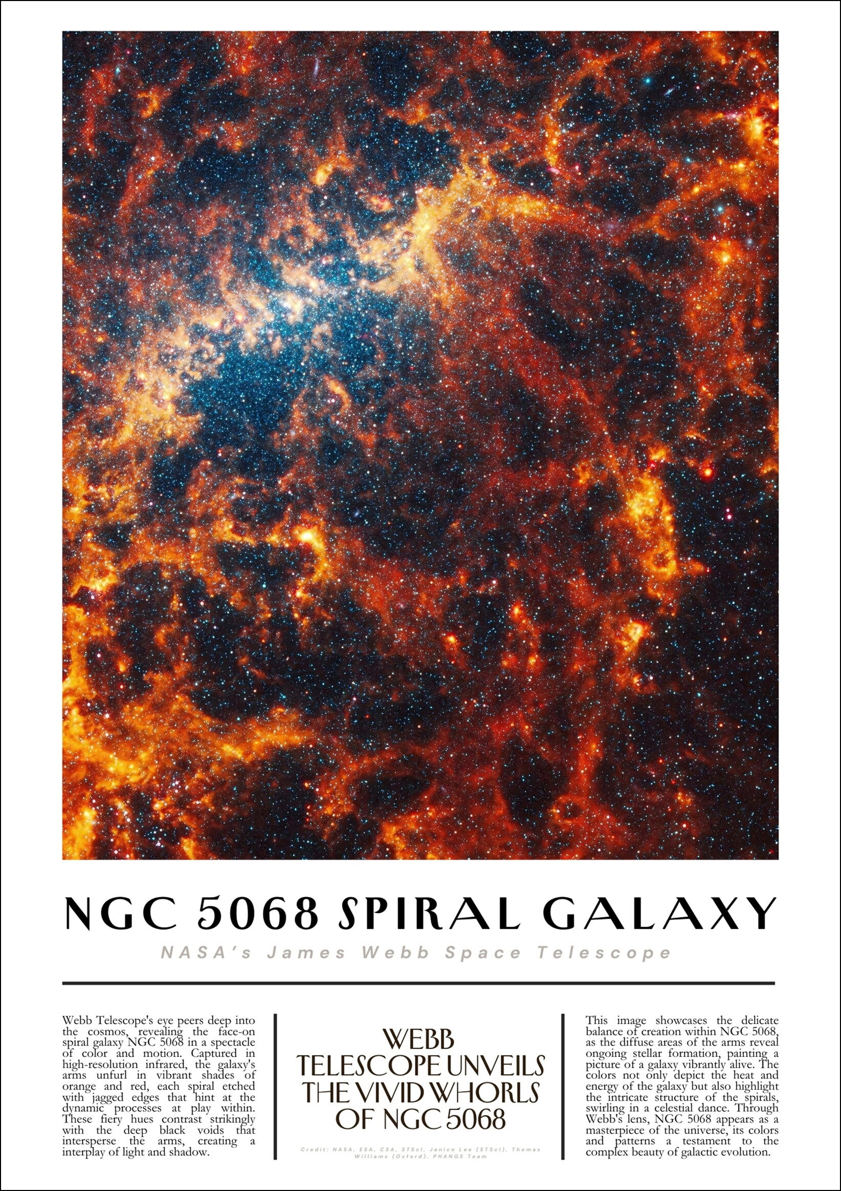 NASA ジェイムズウェッブ宇宙望遠鏡 A2(420mm×594mm）銀河惑星アートポスター 絵画 日本製 インテリア 壁紙