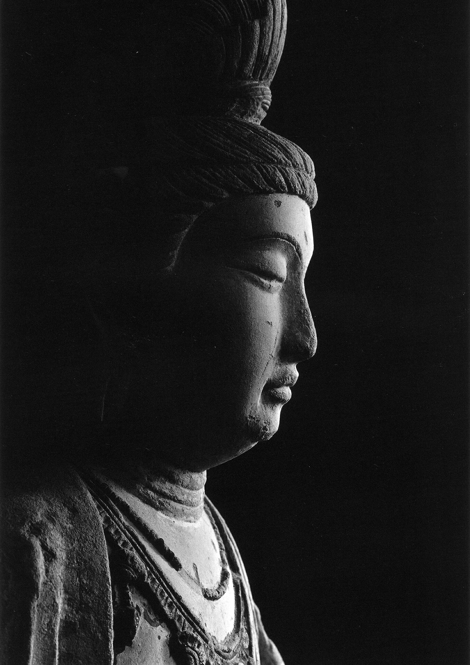 Posters （Art） - 国宝　塔本塑像_文殊菩薩坐像　法隆寺　A3(297mm×420mm）仏像 写真 アートポスター 日本製 絵画 インテリア 壁紙