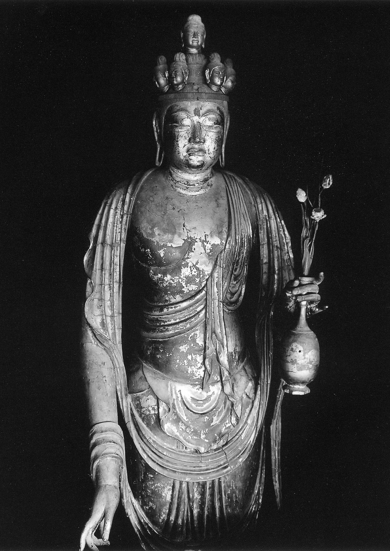 国宝　十一面観音立像　聖林寺　A1(594mm×841mm）仏像 写真 アートポスター 日本製 絵画 インテリア 壁紙