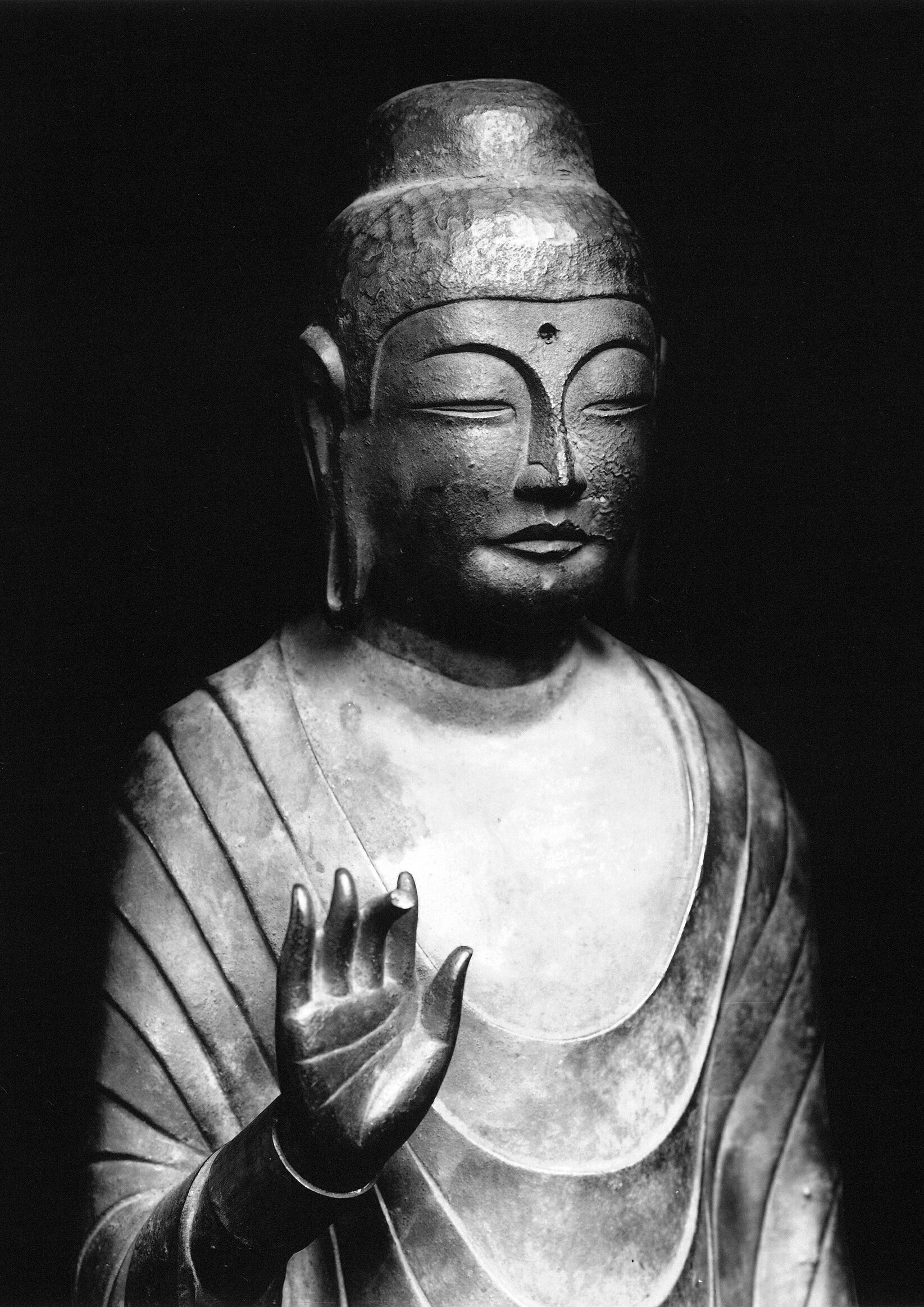 国宝　薬師如来立像（香薬師）　新薬師寺　A3(297mm×420mm）仏像 写真 アートポスター 日本製 絵画 インテリア 壁紙