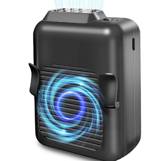 USB扇風機 首かけ 扇風機 腰掛け 首掛け ミニ 小型ファン USB充電式 羽なし 腰ベルトに付ける 卓上 お..