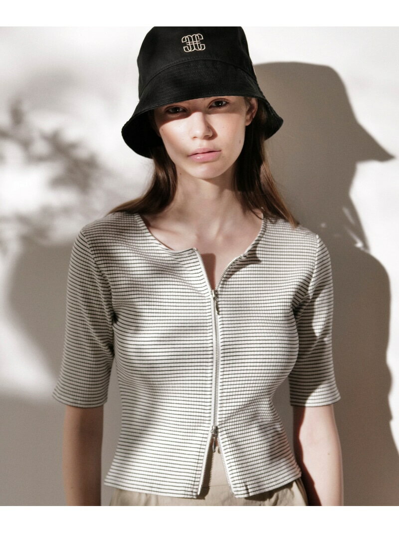 ダブルジップカットトップス JILL by JILL STUART ジル バイ ジル スチュアート トップス カットソー・Tシャツ レッド ブラック グレー ホワイト【先行予約】*【送料無料】[Rakuten Fashion]のサムネイル