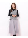 ジレドッキングワンピース JILL by JILL STUART ジル バイ ジル スチュアート ワンピース・ドレス ワンピース ピンク ブラック【先行予約】*...