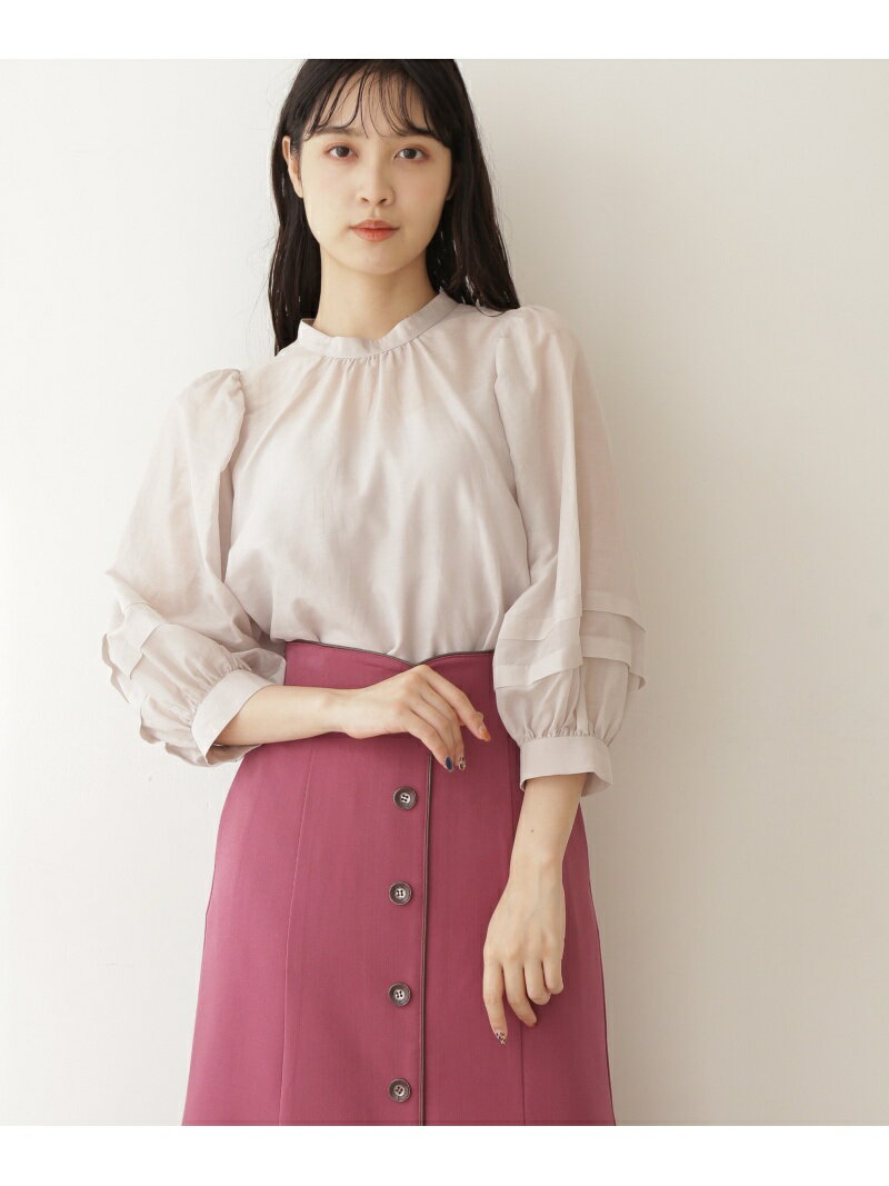 【SALE／60%OFF】コットンシルクブラウス JILL by JILL STUART ジル バイ ジル スチュアート トップス シャツ・ブラウス ホワイト ベージュ ブラウン【RBA_E】【送料無料】[Rakuten Fashion]のサムネイル