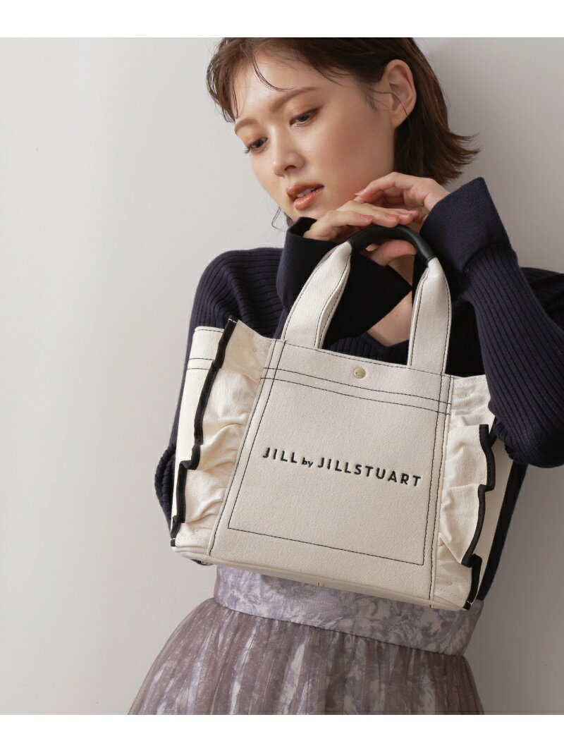 ◆フリルトート(小) JILL by JILLSTUART ジル バイ ジルスチュアート バッグ バッグその他 レッド ブラック ホワイト ブラウン【先行予約】*【送料無料】[Rakuten Fashion]