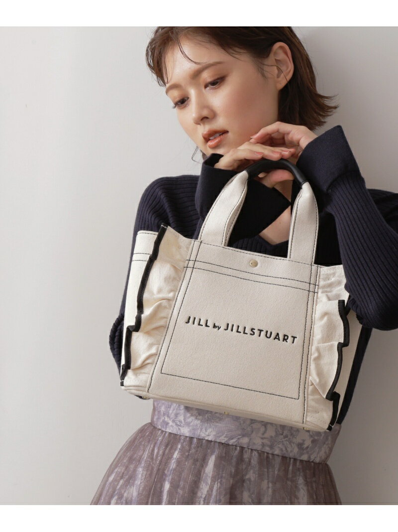 フリルトート(小) JILL by JILLSTUART ジル バイ ジルスチュアート バッグ バッグその他 レッド ブラック ホワイト ブラウン【送料無料】[Rakuten Fashion]