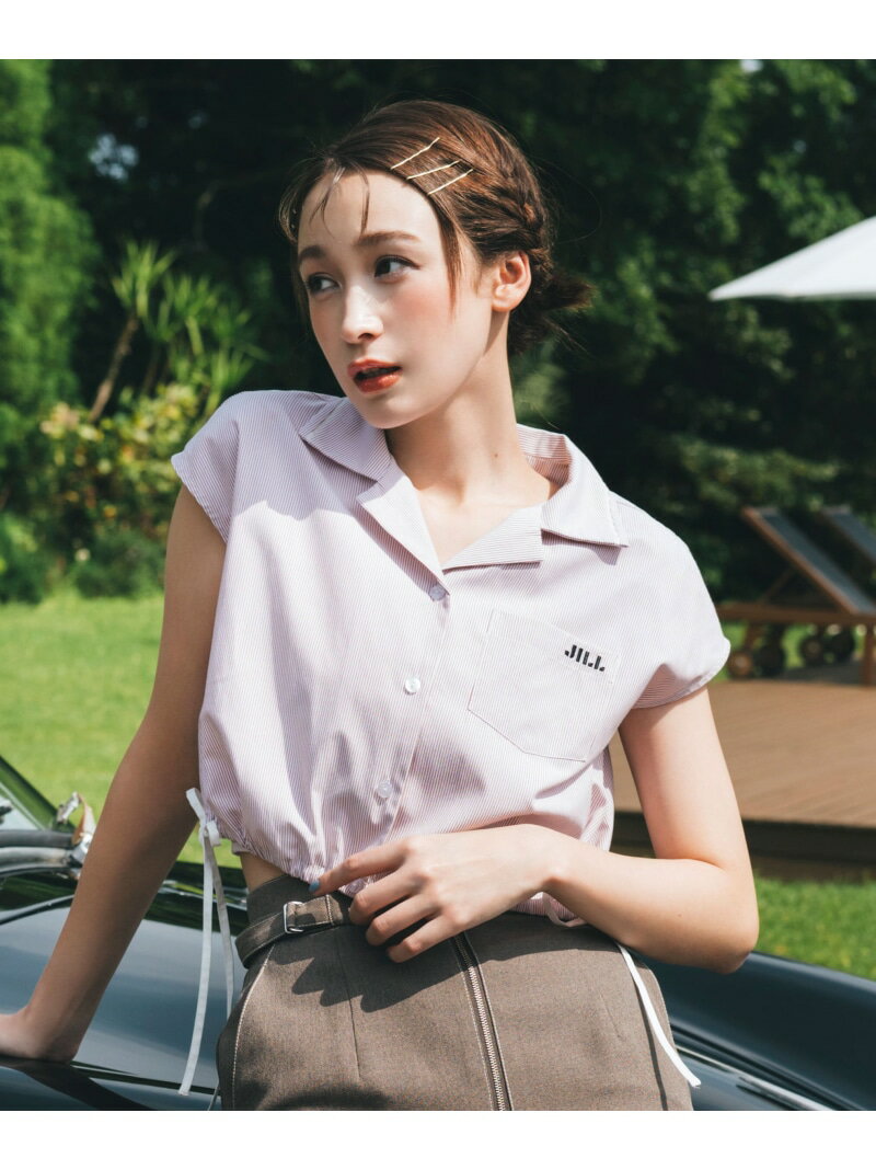 ウエストリボン開襟シャツ JILL by JILL STUART ジル バイ ジル スチュアート トップス シャツ・ブラウス ホワイト ブルー レッド【送料無料】[Rakuten Fashion]のサムネイル