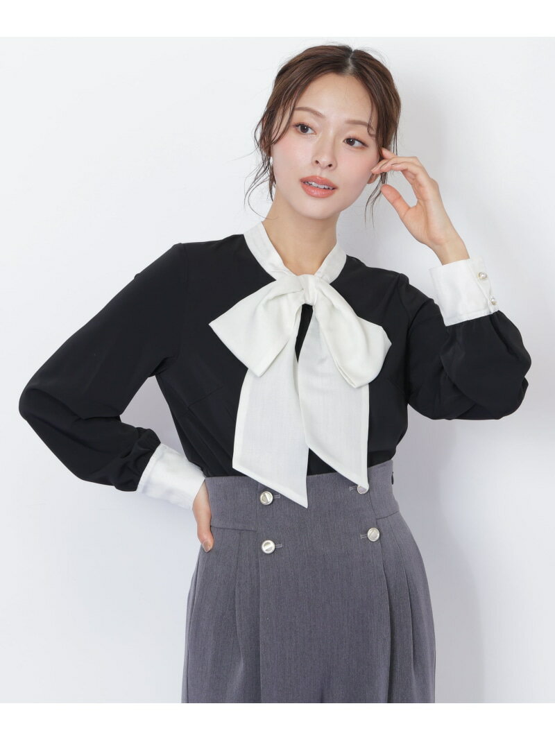 ビッグボウタイブラウス JILL by JILL STUART ジル バイ ジル スチュアート トップス シャツ・ブラウス ピンク ホワイト ブラック【先行予約】*【送料無料】[Rakuten Fashion]のサムネイル