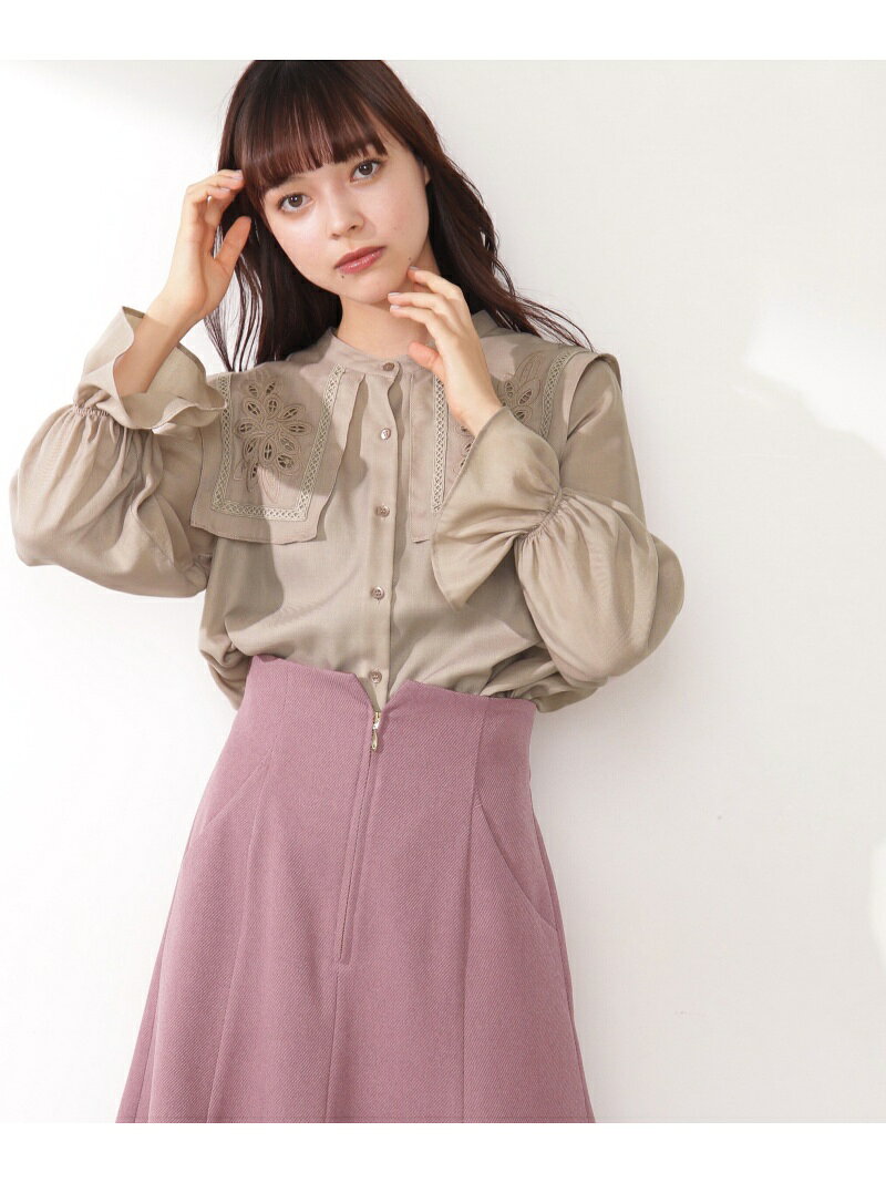 【SALE／30%OFF】ビックカラーブラウス JILL by JILL STUART ジル バイ ジル スチュアート トップス シャツ・ブラウス ベージュ ホワイト【RBA_E】【送料無料】[Rakuten Fashion]のサムネイル