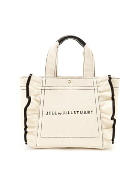 フリルトートバッグ(小) JILL by JILLSTUART ジル バイ ジルスチュアート バッグ バッグその他 ブラウン ブラック ホワイト ピンク ブルー【先行予約】*【送料無料】[Rakuten Fashion]