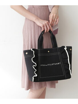 フリルトートバッグ(大) JILL by JILLSTUART ジル バイ ジルスチュアート バッグ バッグその他 ブラック ホワイト ブラウン【先行予約】*【送料無料】[Rakuten Fashion]