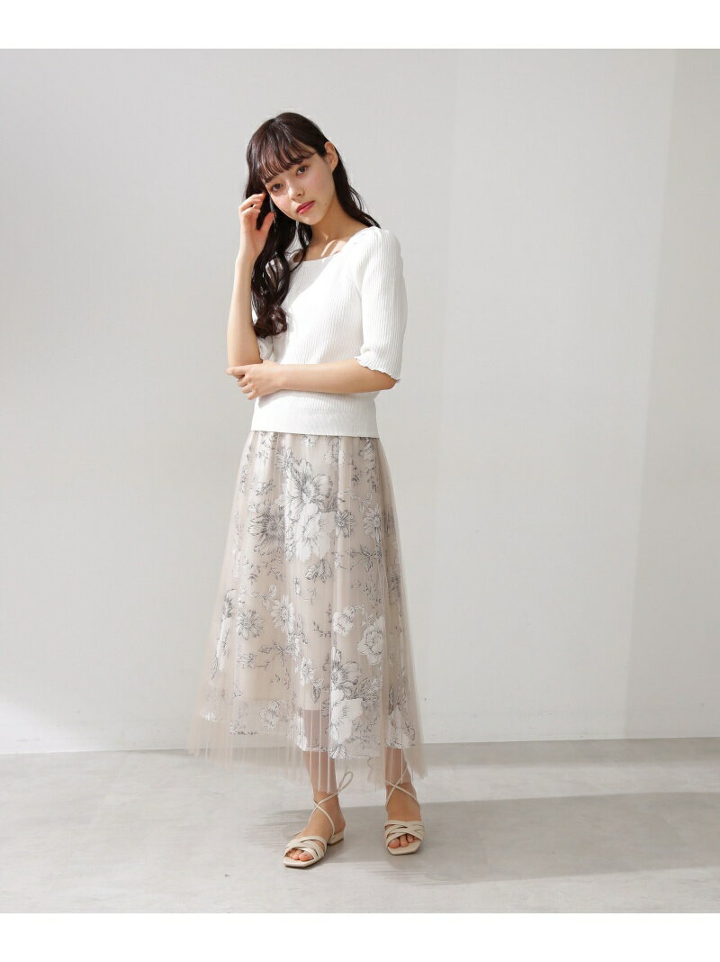 【SALE／50%OFF】◇モノトーンオパールスカートセット JILL by JILL STUART ジル バイ ジル スチュアート ワンピース・ドレス その他のワンピース・ドレス ホワイト ブルー【RBA_E】【送料無料】[Rakuten Fashion]のサムネイル