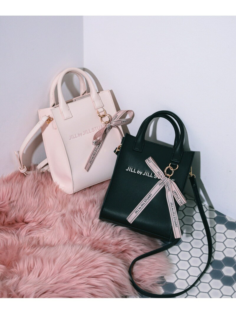 チャーム付きミニトートバッグ JILL by JILL STUART ジル バイ ジル スチュアート バッグ その他のバッグ ブラック【先行予約】*【送料無料】[Rakuten Fashion]