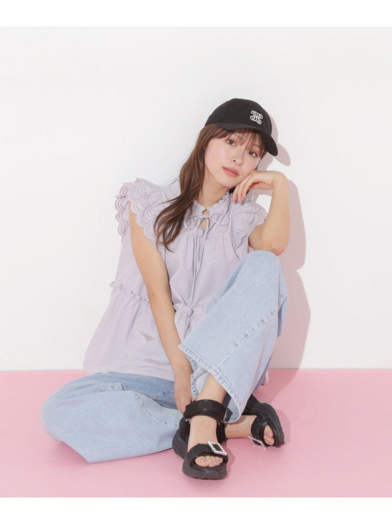 カットワークティアードチュニック JILL by JILL STUART ジル バイ ジル スチュアート トップス シャツ・ブラウス パープル ブラック ホワイト【送料無料】[Rakuten Fashion]のサムネイル