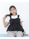 リボンペプラムブラウス JILL by JILL STUART ジル バイ ジル スチュアート トップス シャツ・ブラウス ピンク ブルー ブラック【先行予約】...