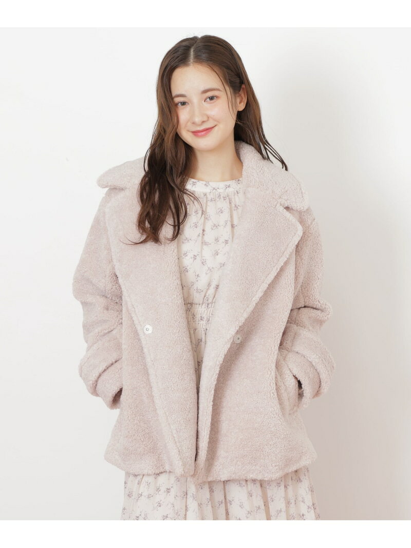 くるくるボアコート JILL by JILL STUART ジル バイ ジル スチュアート ジャケット・アウター その他のジャケット・アウター ベージュ【送料無料】[Rakuten Fashion]