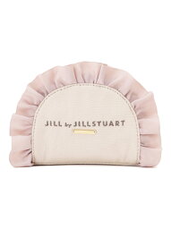 ジル・スチュアート ◇ラウンドフリルポーチ JILL by JILL STUART ジル バイ ジル スチュアート 財布・ポーチ・ケース 財布 ピンク ブラック【先行予約】*【送料無料】[Rakuten Fashion]