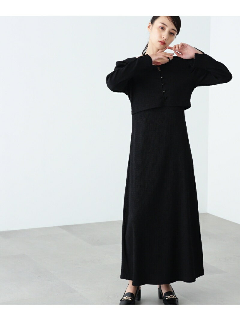 【SALE／64%OFF】クシュクシュストレッチカーデ&ワンピースセット WEB限定カラー:オレンジ JILL by JIL..