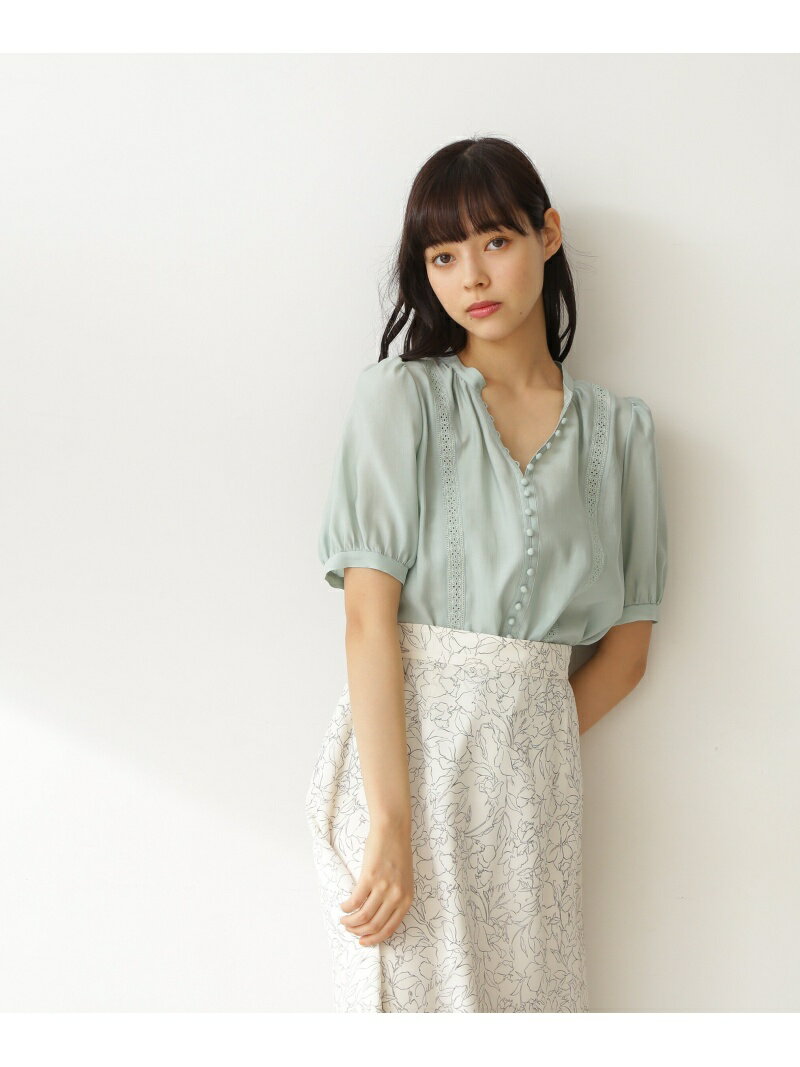 【SALE／30%OFF】ボタンディティールブラウス JILL by JILL STUART ジル バイ ジル スチュアート トップス シャツ・ブラウス グリーン ホワイト パープル【RBA_E】【送料無料】[Rakuten Fashion]のサムネイル