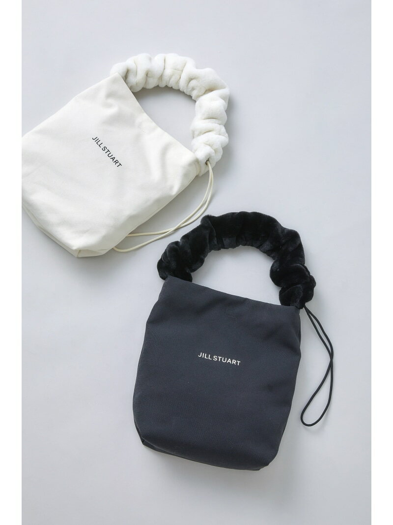 【SALE／70%OFF】◆フェイクファーハンドルビーフリーラージトートバッグ JILL STUART ジルスチュアート バッグ その他のバッグ ブラック ホワイト【RBA_E】[Rakuten Fashion]