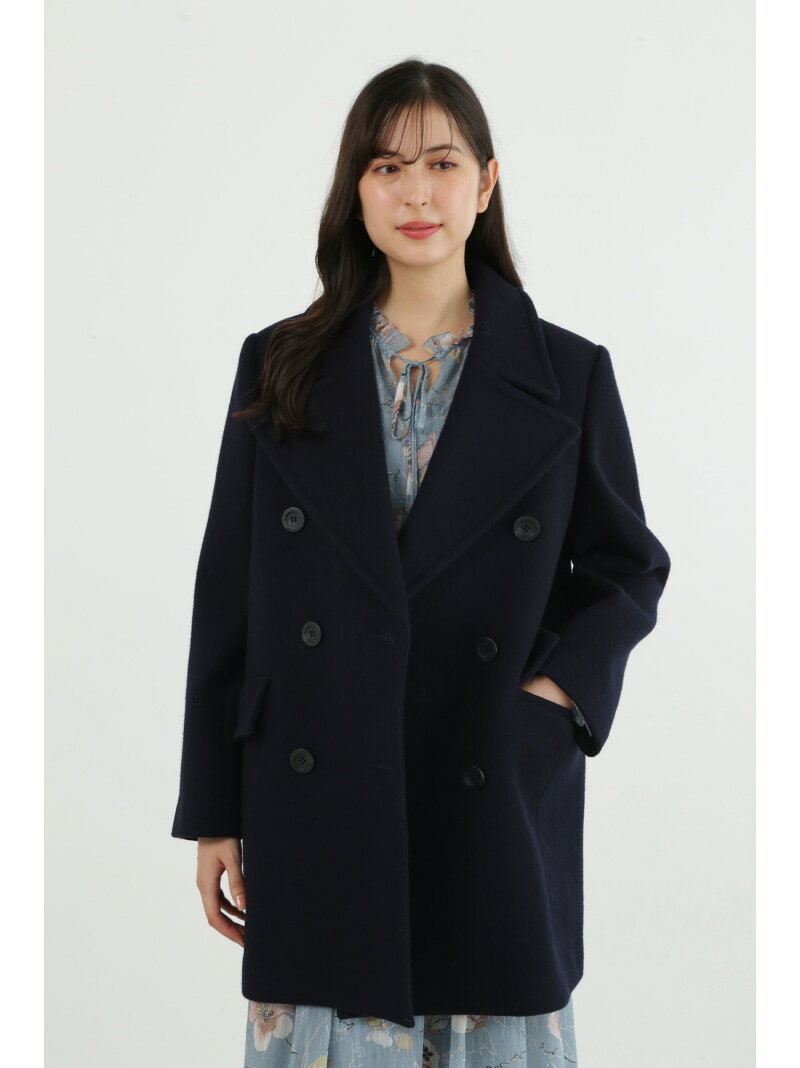 ジルスチュアート JILL STUART ピーコート Pコート ロング丈 ダブル 