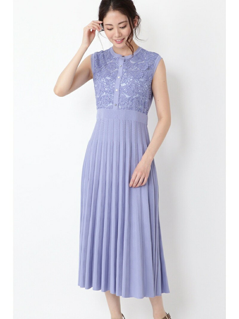 【SALE／60%OFF】◆《Endy ROBE》サラレースニットワンピース JILL STUART ジルスチュアート トップス ニット ブルー【RBA_E】【送料無料】[Rakuten Fashion]