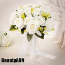 新生活 ソープフラワー ウエディングブーケ 安い 結婚式 花嫁 ブーケ 造花 花束 ローズ ブライダルブーケ ウェディング アレンジメント アートフラワー イン...