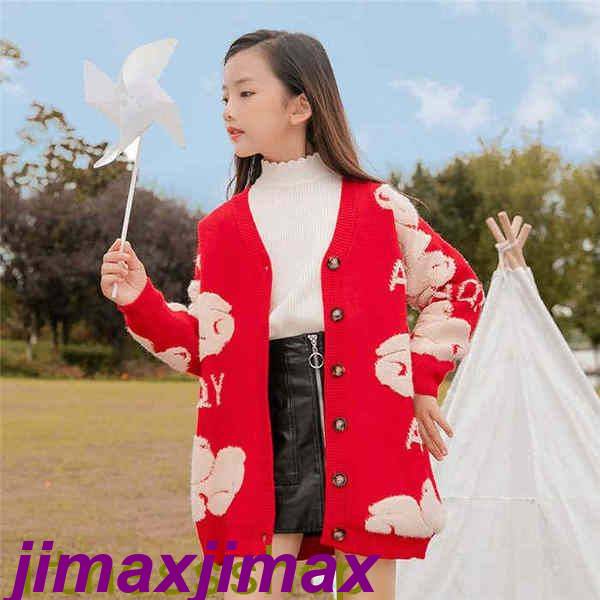 新品 子供セーター カーディガン 子供服 女の子 キッズ 通学 学生 レッド ブラック キッズニットセーター 長袖 ニットカーディガン スプライシング 親子 ガールズ シンプル 暖かい トップス 春 秋 冬 ジュニア 編み柄 こどもの日