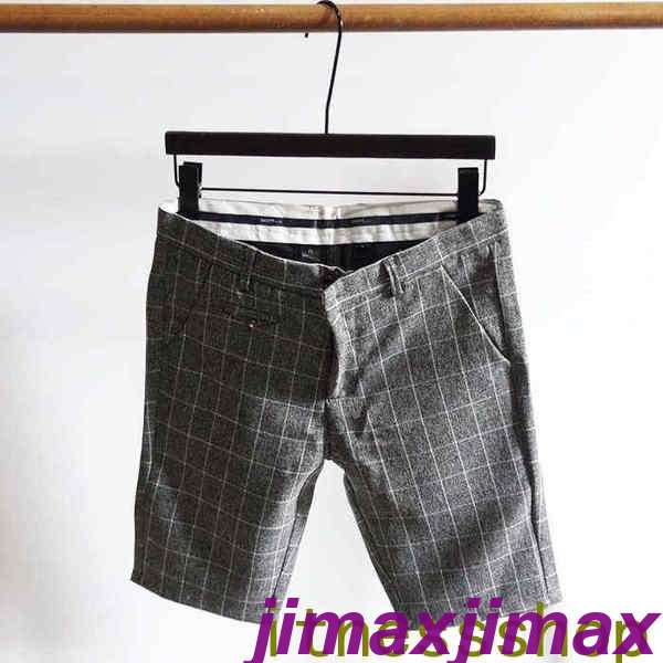 新品 グルームズマン グレー チェック柄　格子 アッシャースーツ メンズ服 ハワイスタイル フォーマル ベスト/ハーフパンツ ベスト/長ズボン カジュアル スリム 結婚式　お祝い 五分丈 長ズボン パンツ