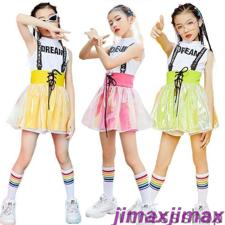 新品 韓国 チアガール キッズダンス衣装 セットアップ 女の子 スカート ヒップホップ 体操服 演出服 jazz ダンスウェア ガールズ チアリーダー チア キッズダンス ダンス衣装 110/120/130/140/150/160/170