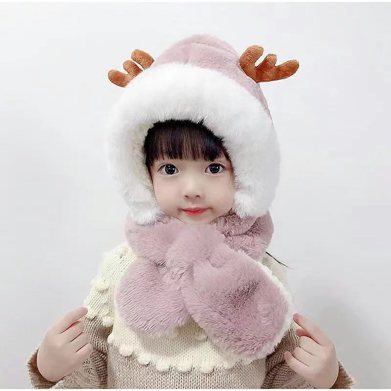 うさぎちゃん風 ニット帽 ニット帽子 ベビー キッズ 赤ちゃん 子供用帽子 防寒 う...