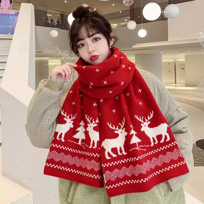 ストール マフラー ノルディック柄 かわいい おしゃれ ラッピング プレゼント ギフト クリスマス 贈り物 大判 ひざ掛け 毛布 寒さ対策 防寒 |膝掛 大判ストール キャラクター 防寒具 防寒グッズ プレゼント